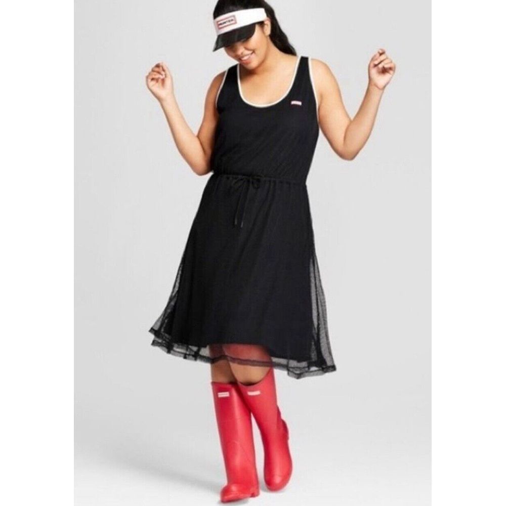 Hunter‎ for Target Athletic Mesh Racer Back Knee Length Dress Sporty Size S